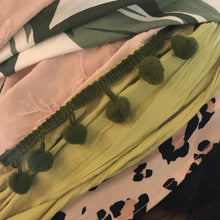Load image into Gallery viewer, Four Fabric Pink And Green Scarf - מטפחות - כיסוי ראש - Aviva Lush tichels, head scarves, volumizers