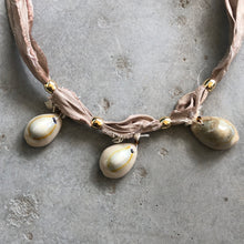 Load image into Gallery viewer, Cowrie Shell Necklace - מטפחות - כיסוי ראש - Aviva Lush tichels, head scarves, volumizers