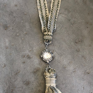 Elegant Raw Silk Watch Necklace - מטפחות - כיסוי ראש - Aviva Lush tichels, head scarves, volumizers