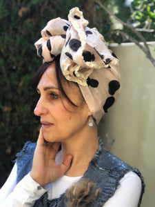 Variation of Baby Pink Silk/Linen Scarf - מטפחות - כיסוי ראש - Aviva Lush tichels, head scarves, volumizers