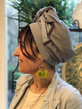 Load image into Gallery viewer, Twin Fabric Mushroom and Soft Floral Scarf - מטפחות - כיסוי ראש - Aviva Lush tichels, head scarves, volumizers